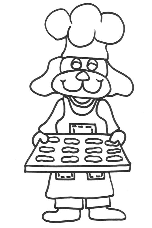 Kolorowanka z Psem Kucharskim - Kreatywna Zabawa dla Dzieci kolorowanka do druku
