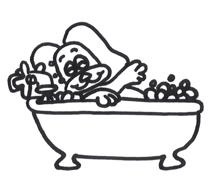 Kolorowanka do druku: Pies w Kąpieli - Kreatywna Zabawa dla Dzieci kolorowanka do druku